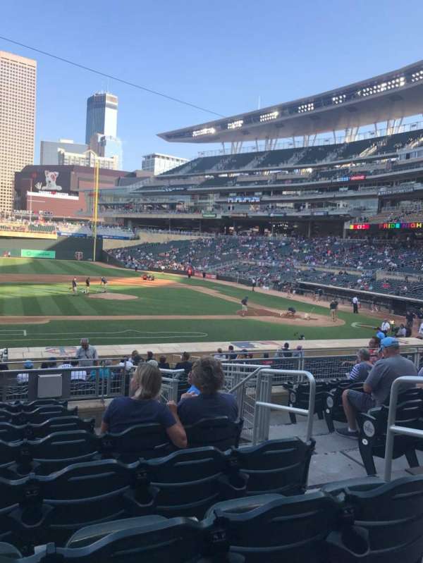 Target Field, section: 120, row: 8, seat: 4