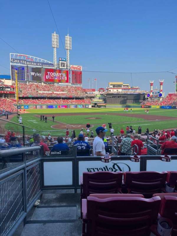 Great American Ball Park, section: 125, row: D, seat: 13