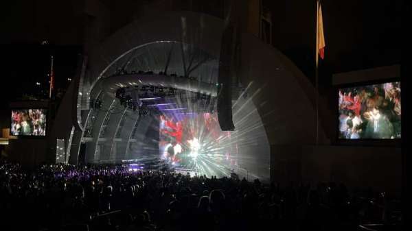 Hollywood Bowl, section: D, row: 2, seat: 10