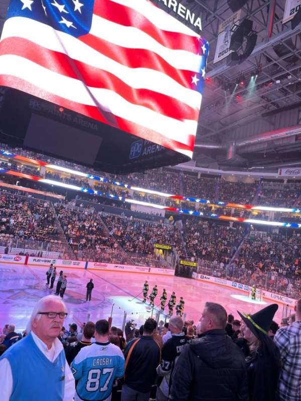 PPG Paints Arena, section: 103, row: P, seat: 1