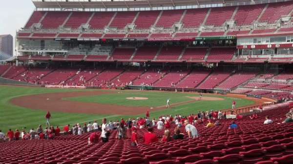 Great American Ball Park, section: 111, row: LL, seat: 18