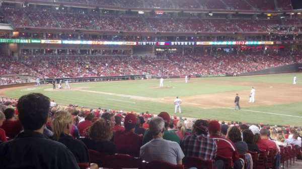 Great American Ball Park, section: 134, row: BB, seat: 16