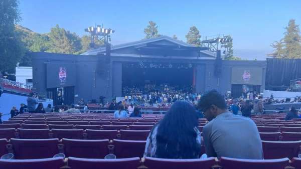 The Greek Theatre, section: B Left, row: R, seat: 25