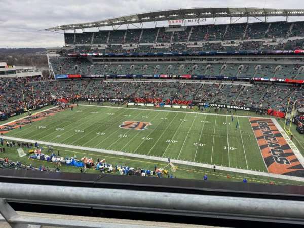 Paycor Stadium, section: 337, row: 1, seat: 18