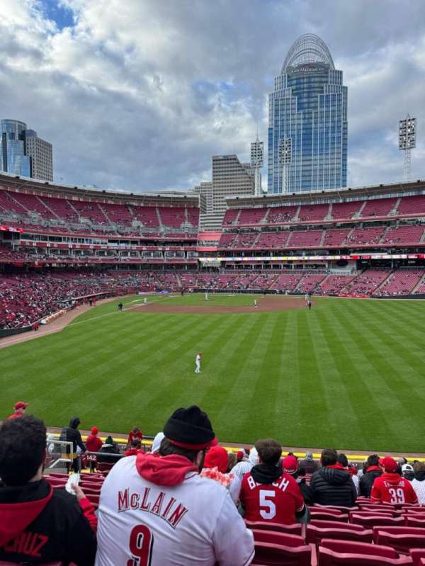 Great American Ball Park, section: 142, row: R, seat: 16