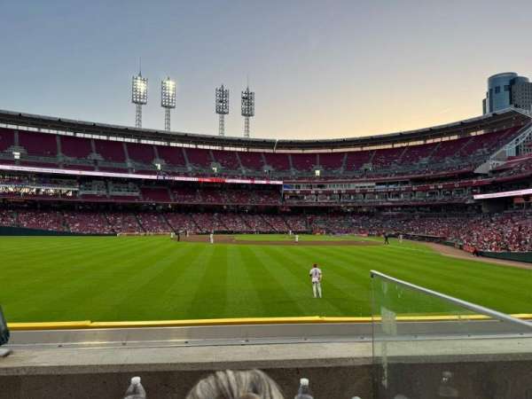 Great American Ball Park, section: 104, row: B, seat: 23
