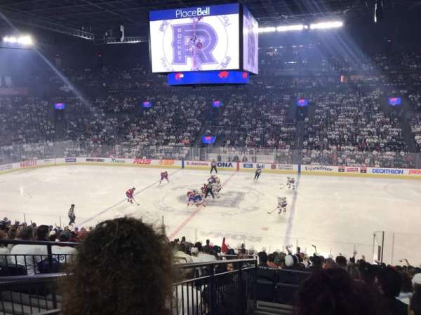Place Bell, section: 116, row: W, seat: 18