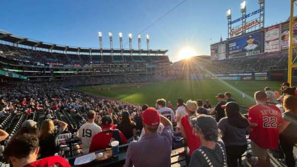 Progressive Field, section: BAR, row: AA, seat: 8