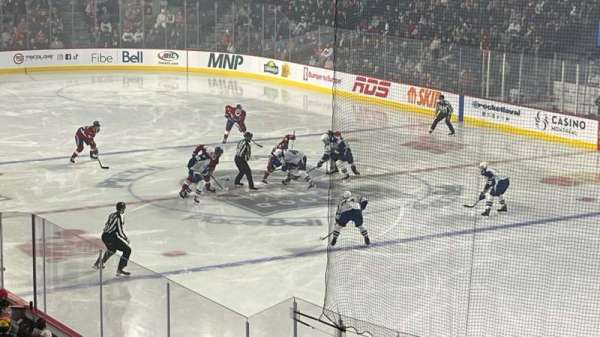 Place Bell, section: 114, row: V, seat: 23