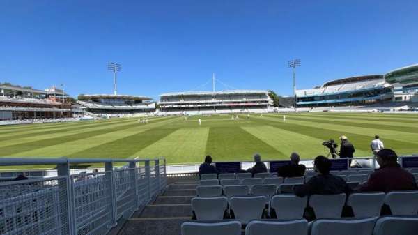 Lord's Cricket Ground, section: Mound Stand, row: 10, seat: 1
