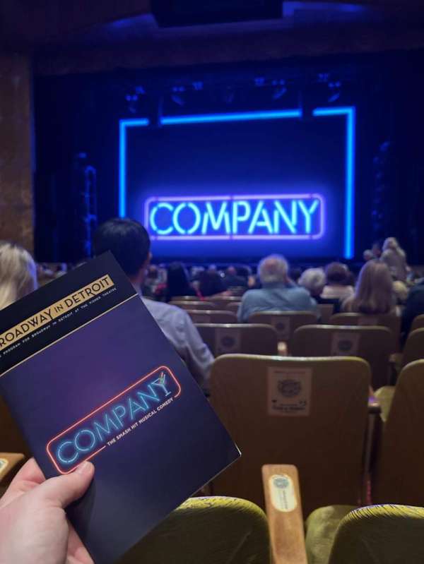 Fisher Theatre, section: Main Floor C, row: Q, seat: 102