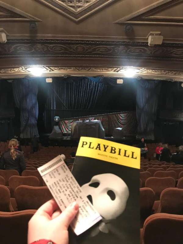 Majestic Theatre, section: Orchestra C, row: T, seat: 108
