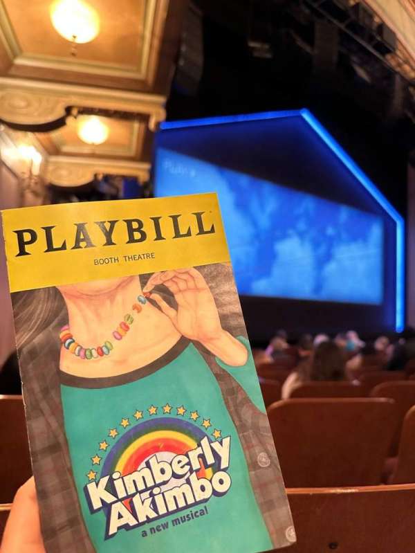 Booth Theatre, section: Orchestra L, row: H, seat: 15