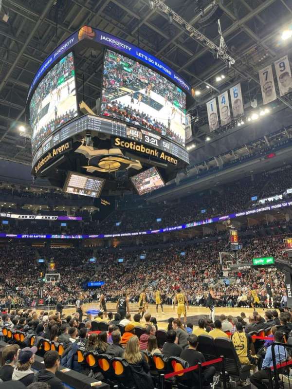 Scotiabank Arena, section: 117, row: 4, seat: 5