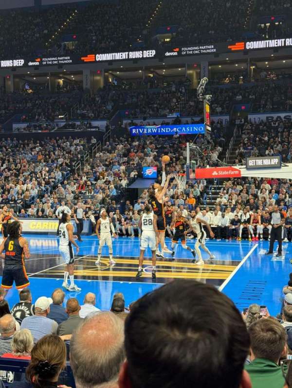 Paycom Center, section: 104, row: D, seat: 9
