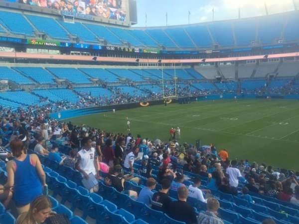 Bank of America Stadium, section: 111, seat: 20