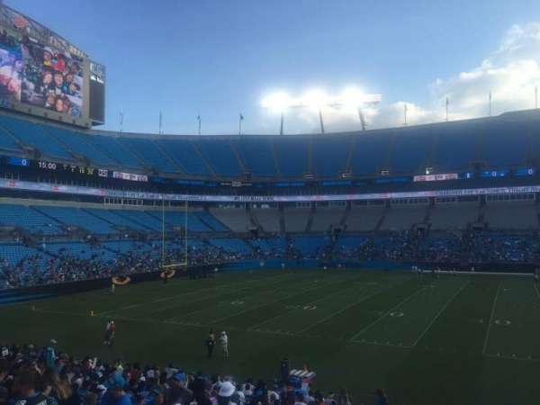 Bank of America Stadium, section: 112, row: 20, seat: 17