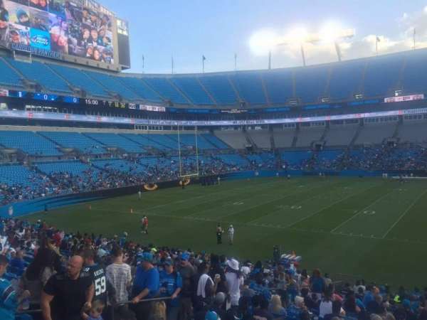 Bank of America Stadium, section: 114, row: 15, seat: 21