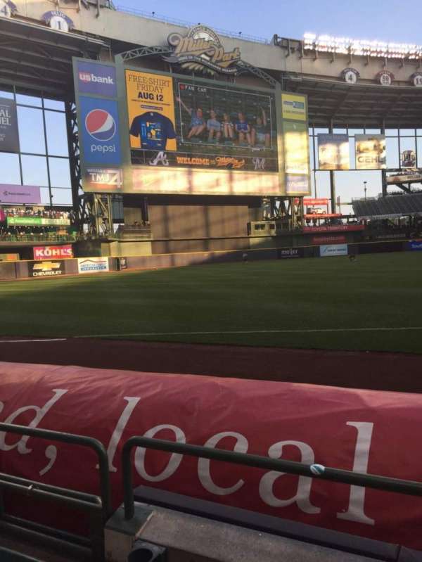 American Family Field, section: 126, row: 2, seat: 21