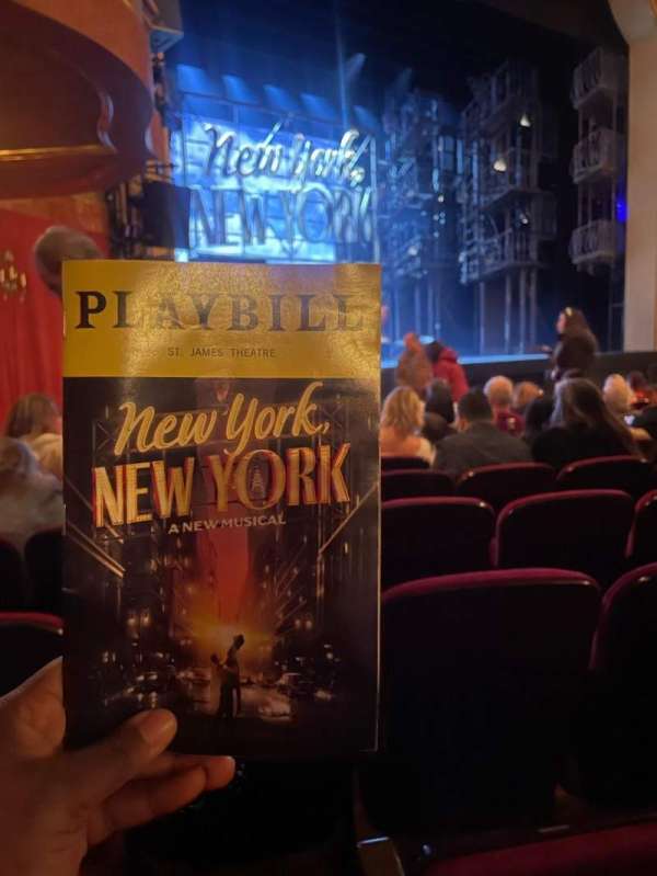 St. James Theatre, section: Orchestra L, row: L, seat: 23