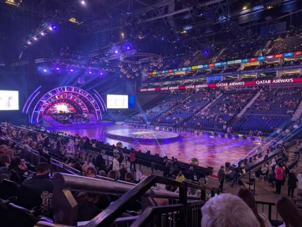 The O2, London, section: 104, row: N, seat: 127