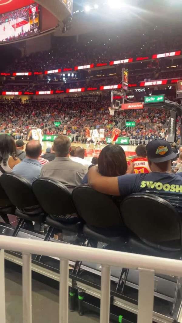 State Farm Arena, section: 106, row: A, seat: 3