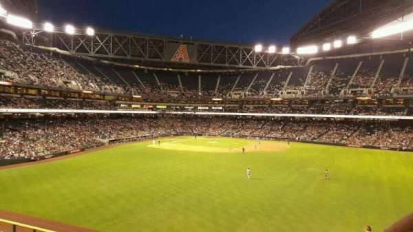 Chase Field, section: Strikezone, row: GA2, seat: 38