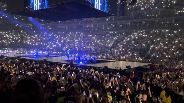The O2, London, section: 112, row: G, seat: 388