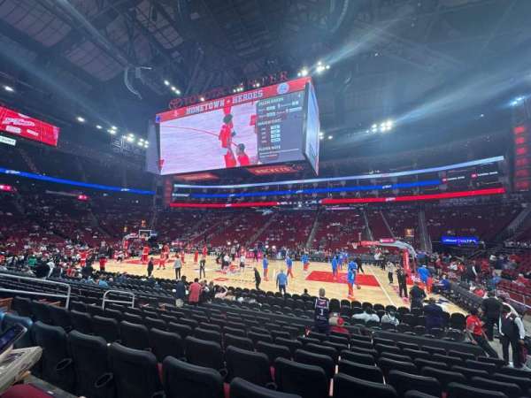 Toyota Center, section: 106, row: 9, seat: 6