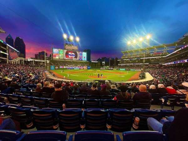 Progressive Field, section: 154, row: Y, seat: 3