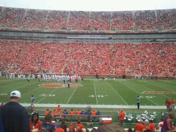 Memorial Stadium, Clemson, section: E, row: R, seat: 4