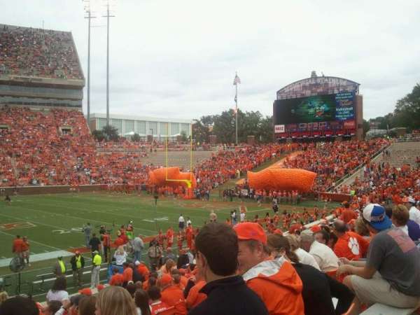 Memorial Stadium, Clemson, section: E, row: R, seat: 4