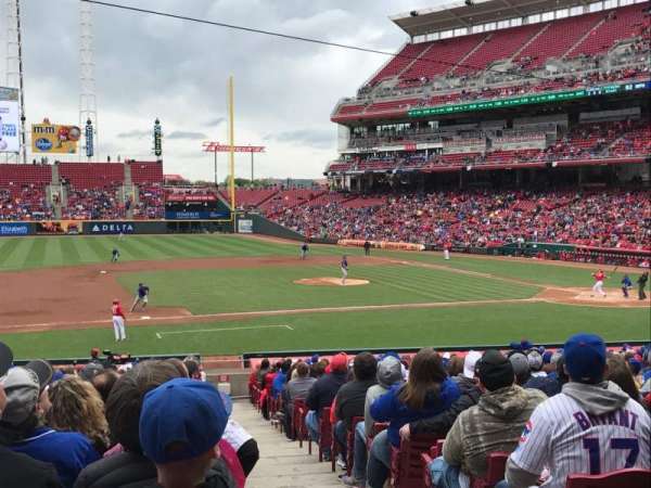 Great American Ball Park, section: 115, row: FF, seat: 1