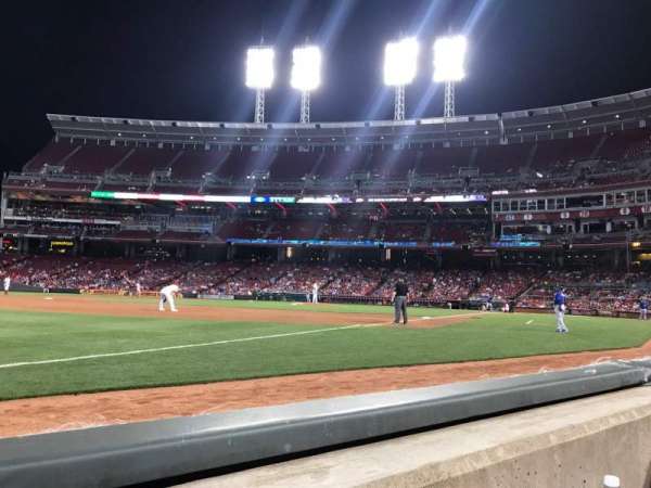 Great American Ball Park, section: 112, row: A, seat: 15