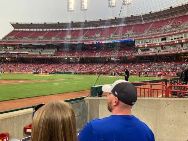 Great American Ball Park, section: 114, row: C, seat: 3