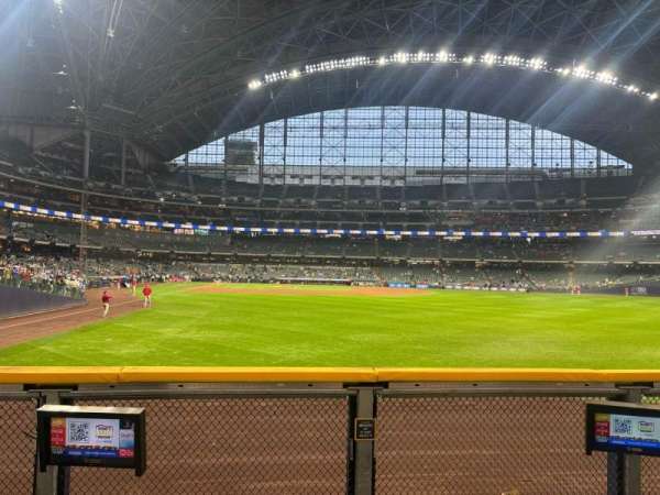 American Family Field, section: 103, row: 1, seat: 1