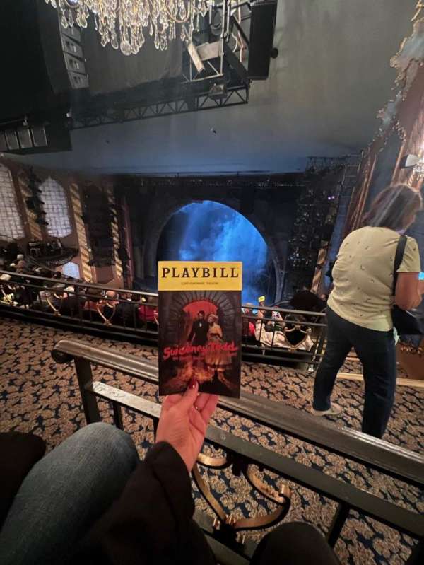 Lunt-Fontanne Theatre, section: Middle Mezzanine R, row: A, seat: 2