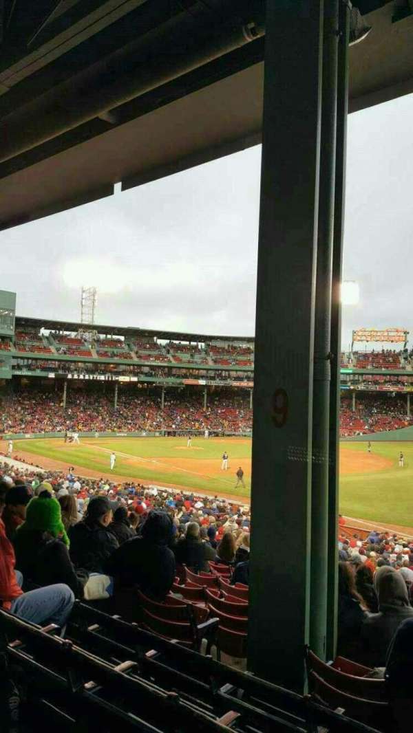 Fenway Park, section: Grandstand 9, row: 4, seat: 8