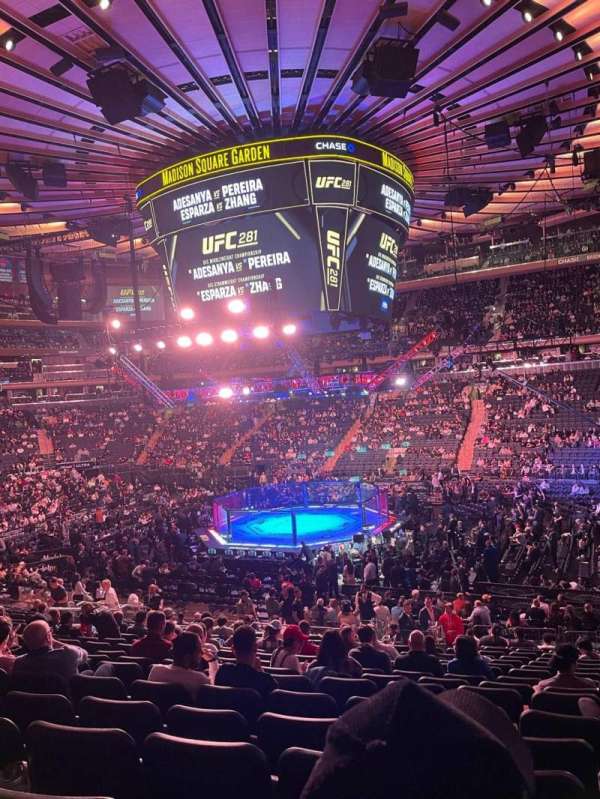 Madison Square Garden, section: 118, row: 19, seat: 15