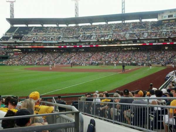 PNC Park, section: 131, row: A, seat: 2