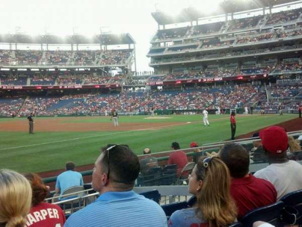 Nationals Park, section: 112, row: H, seat: 19
