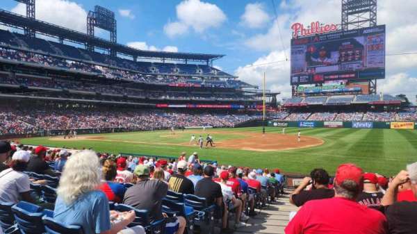 Citizens Bank Park, section: 113, row: 20, seat: 16