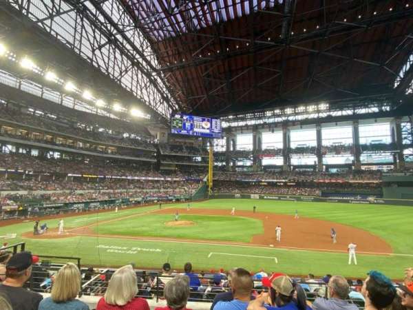 Globe Life Field, section: 19, row: 13, seat: 7