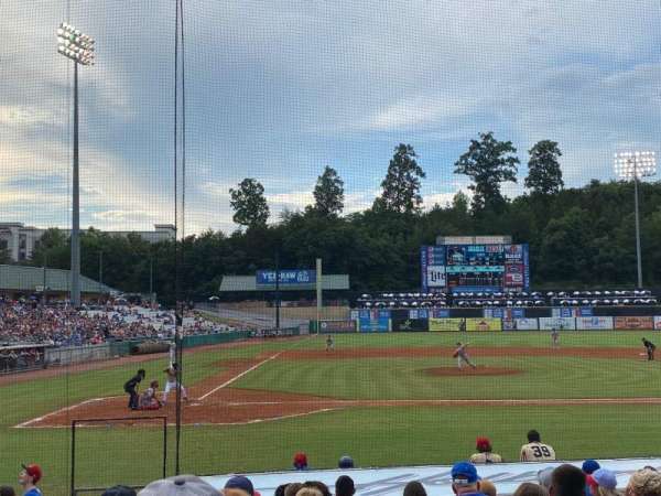 Smokies Stadium, section: 106, row: 10, seat: 20