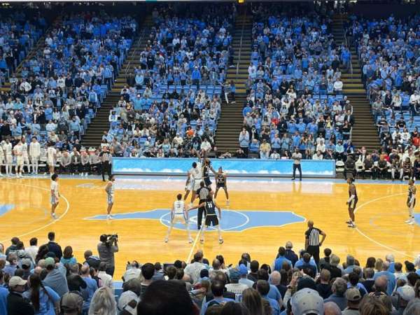 Dean E. Smith Center, section: 126, row: V, seat: 5