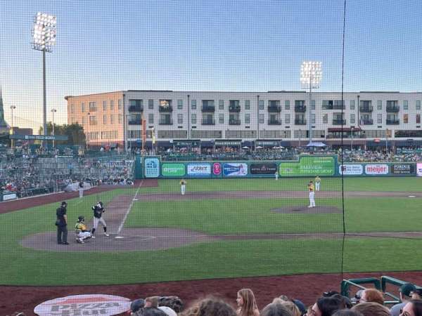 Parkview Field, section: 105, row: P, seat: 17