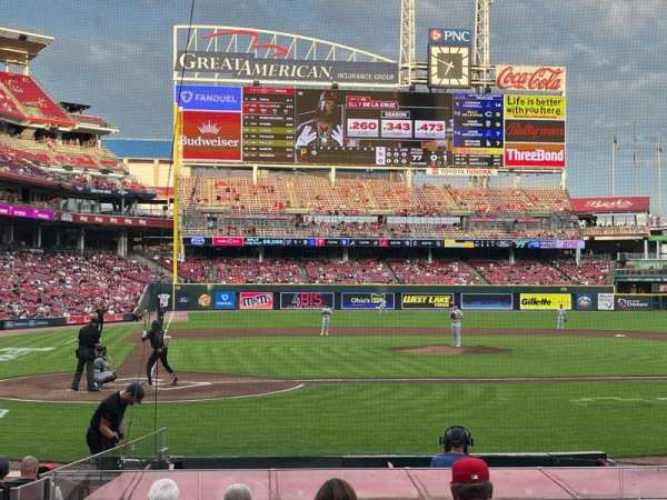 Great American Ball Park, section: 127, row: N, seat: 9