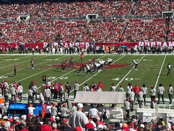 Raymond James Stadium, section: 122, row: CC, seat: 6