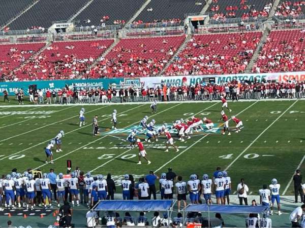 Raymond James Stadium, section: 212, row: A, seat: 14