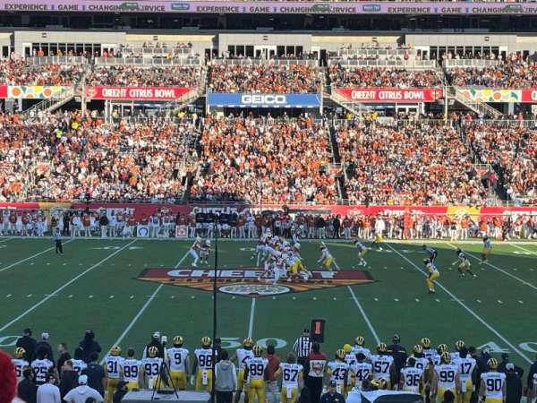 Camping World Stadium, section: 134, row: U, seat: 11